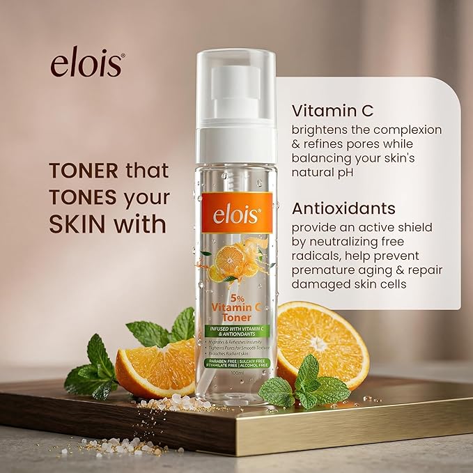 Elois 5% Vitamin C Toner for Face | Skin Brightening | 100 ml | 100 g - Image 7