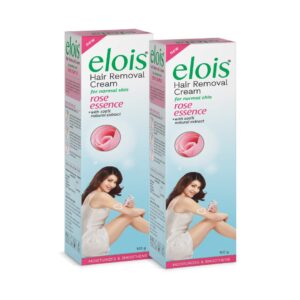 Elois Hair Removal Cream for Women & Girls | Hair Remover Cream for Bikini Area & Private Parts | Silky Soft Skin with Rose Essence | For Legs, Underarms & Arms – 100g (Pack of 2)