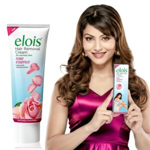 Elois Hair Removal Cream for Women & Girls | Hair Remover Cream for Bikini Area & Private Parts | Silky Soft Skin with Rose, Aloe Vera and Papaya Essence | For Legs, Underarms & Arms – 100g (Pack of 1)