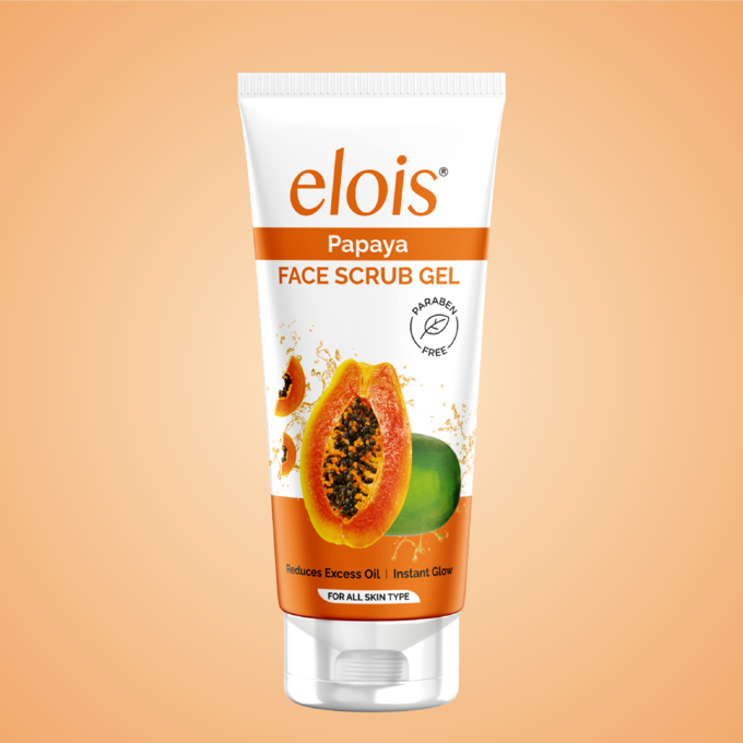 Elois Papaya Face Scrub Gel for Smooth, Fresh & Glowing Skin | 100G